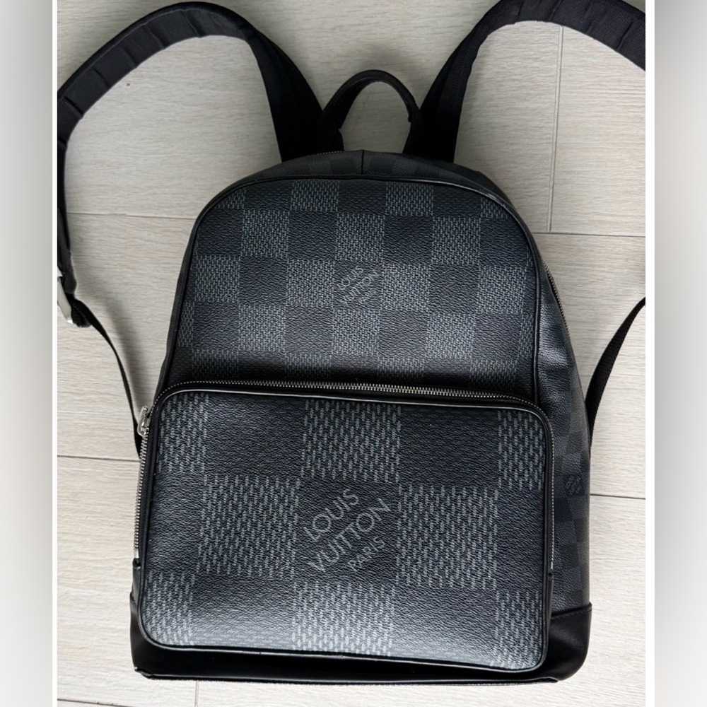 Louis Vuitton Black Damier Graphite 3D Backpack